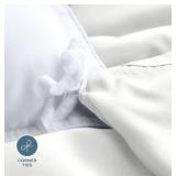 Bare Home King/Cal King Cream Duvet Cover Set - Retail $50 - Brand New