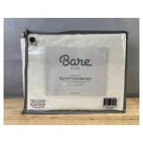 Bare Home King/Cal King Cream Duvet Cover Set - Retail $50 - Brand New