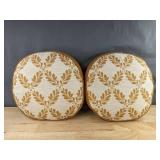 Threshold 16" Round Golden Yellow Throw Pillows, 2 Total - Brand New