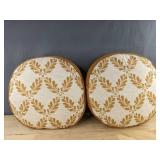 Threshold 16" Round Golden Yellow Throw Pillows, 2 Total - Brand New