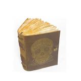 Sovereign-Gear Sugar Skull Leather Journal With Pen - Brand New