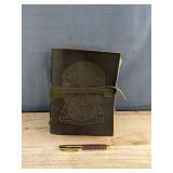 Sovereign-Gear Sugar Skull Leather Journal With Pen - Brand New