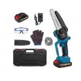 ShinyLink 6" Cordless Chainsaw Kit With 2 Batteries, Charger & Case - Brand New