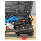 ShinyLink 6" Cordless Chainsaw Kit With 2 Batteries, Charger & Case - Brand New