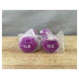 Two 4-pound Dumbbells, Two 1-pound Dumbbells, 2 Adjustable Ankle Weights & 7.5 lb Weight Plate - Brand New