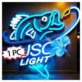 Busch Light Fishing LED Neon Beer Sign - Brand New