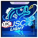 Busch Light Fishing LED Neon Beer Sign - Brand New