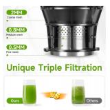 Cold Press Juicer Machine, High Juice Yield, Slow Masticating for Whole Vegetables & Fruits, 400W - Brand New