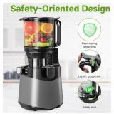 Cold Press Juicer Machine, High Juice Yield, Slow Masticating for Whole Vegetables & Fruits, 400W - Brand New
