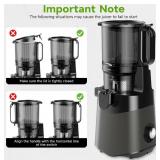 Cold Press Juicer Machine, High Juice Yield, Slow Masticating for Whole Vegetables & Fruits, 400W - Brand New