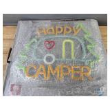 Happy Camper LED Neon Sign - Brand New
