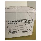 White Plastic Spoons