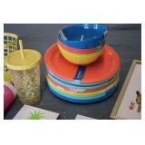 Plastic plates, reusable cups, and ...