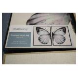 4 Sets of Framed Butterfly Wall Art...
