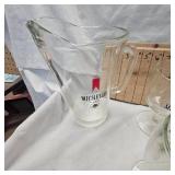 Lot of Michelob Goblets and Pitcher