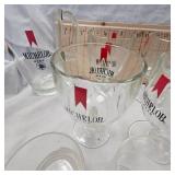 Lot of Michelob Goblets and Pitcher