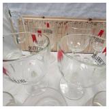 Lot of Michelob Goblets and Pitcher