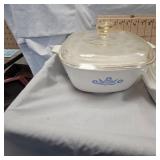 Lot of 2 Corningware Casserole Dishes, Michelob Light Glass and Schell
