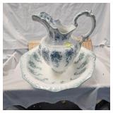 Porcelain Wash Set with Pitcher and Basin