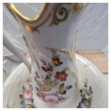 Porcelain Wash Set with Pitcher and Basin