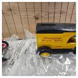 Lot of 2 Delivery Truck Coin Banks with advertising