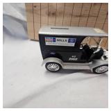 Lot of 2 Delivery Truck Coin Banks with advertising