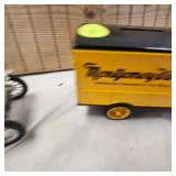 Lot of 2 Delivery Truck Coin Banks with advertising