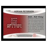 Aspire Adrian Peterson All Day College Rookie Card