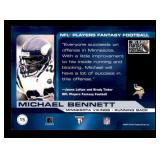 NFL Titanium Rookie Card Michael Bennett