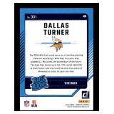 2024 Dallas Turner Donruss Rated Rookie Minnesota Vikings