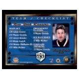 1998-99 Pacific Dynagon Ice - Team Checklists Wayne Gretzky #17