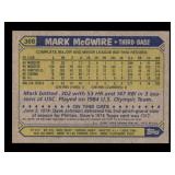 1987 Topps - Mark McGwire #366 Rookie Card