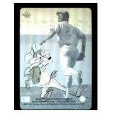 1991 Upper Deck Looney Tunes Ken Griffey Jr. Rookie Card Refractor Style Card