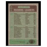 1983 NFL Rushing Leaders Card Eric Dickerson and Curt Warner