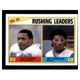 1983 NFL Rushing Leaders Card Eric Dickerson and Curt Warner