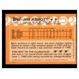 1988 Topps Jim Abbott Team USA Rookie Card