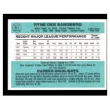 1984 Donruss - Ryne Sandberg #311 2nd Year Card