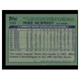 1982 Topps - Mike Schmidt #100