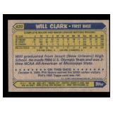 1987 Topps - Will Clark #420 (RC) Rookie card