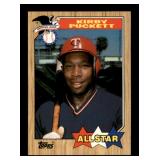 1987 Topps - All-Star Kirby Puckett #611 Rare Tiffany Glossy Version