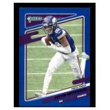 2021 Donruss Justin Jefferson Blue Press Proof Card
