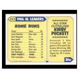 1987 Topps - All-Star Kirby Puckett #611 Rare Tiffany Glossy Version