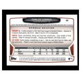 Bowman Chrome Carlos Correa Rookie Card