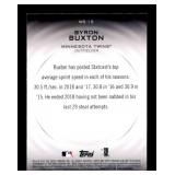 2019 Topps Stadium Club - Warp Speed Byron Buxton #WS-15