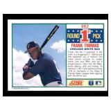 1990 Score Frank Thomas #663 Rookie Card