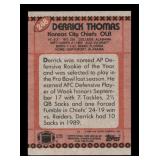 1990 Topps - Derrick Thomas #248 Super Rookie Card
