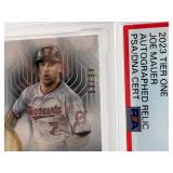 2023 Topps Tier One Joe Mauer Autographed Relic Card Perfect 10 Card Grade and 10 Autograph Grade, Serial #