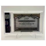 2023 Topps Tier One Joe Mauer Autographed Relic Card Perfect 10 Card Grade and 10 Autograph Grade, Serial #