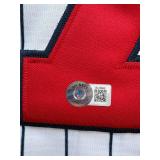 Joe Mauer Autographed Minnesota Twins Jersey, Beckett Certified Autograph, White Stitched Jersey, Great Quality Sports Collectible