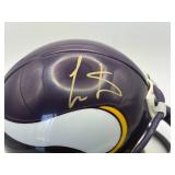 Cris Carter Autographed Minnesota Vikings Mini Helmet, Comes With Autograph Certification